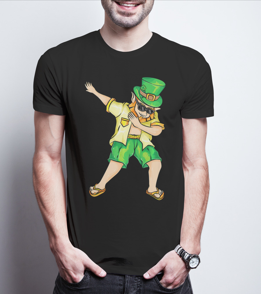 Summer Dabbing Leprechaun St. Patrick's T-Shirt