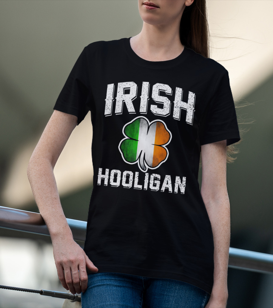 Irish Hooligan Shamrock St Patrick's Day T-Shirt