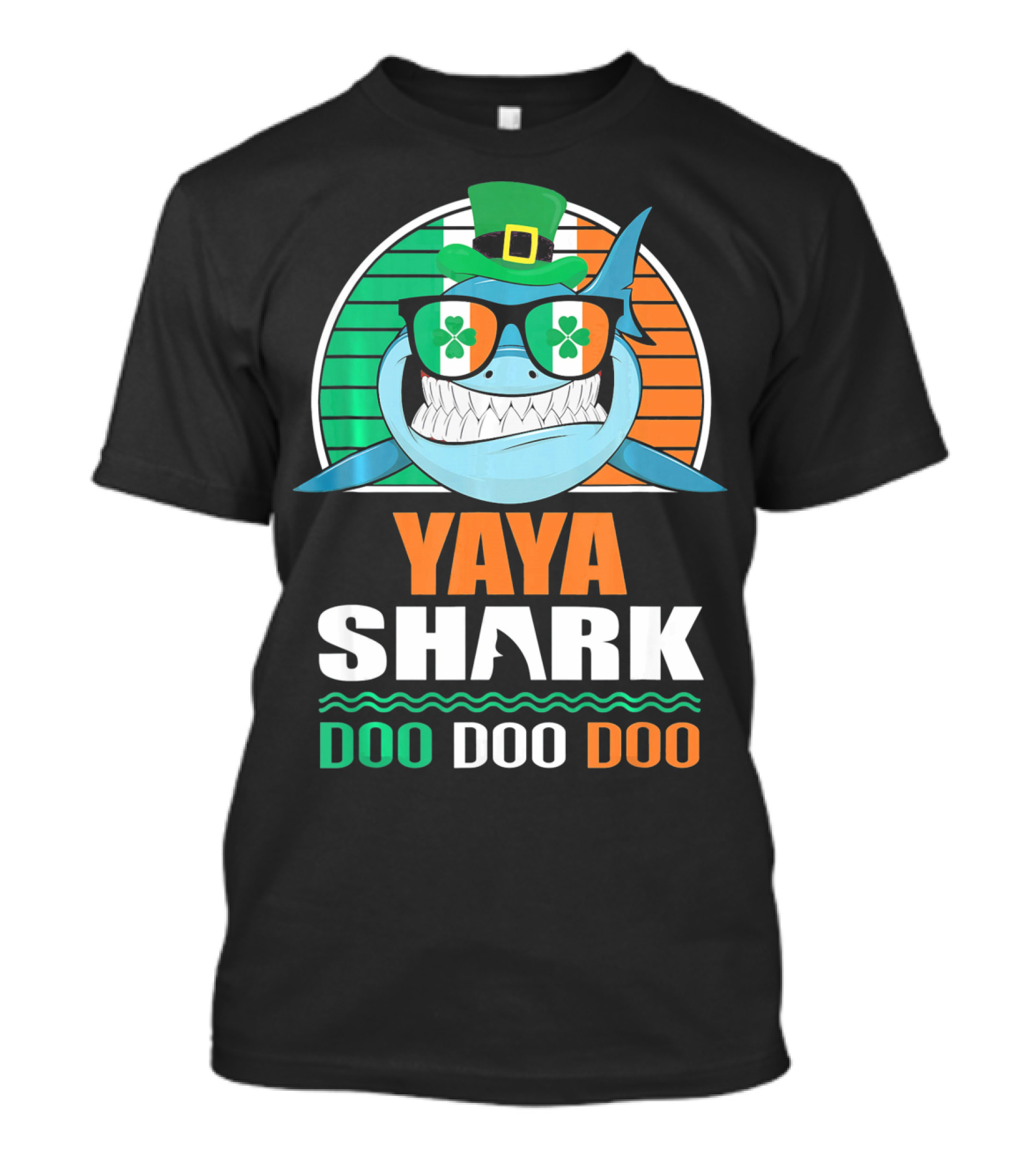 Yaya Shark St. Patrick Day Doo Doo Doo T-Shirt