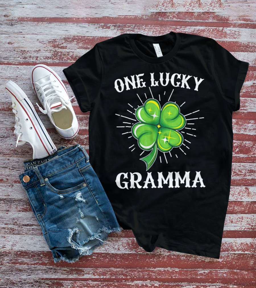 One Lucky Gramma Shamrock St. Patrick's T-Shirt