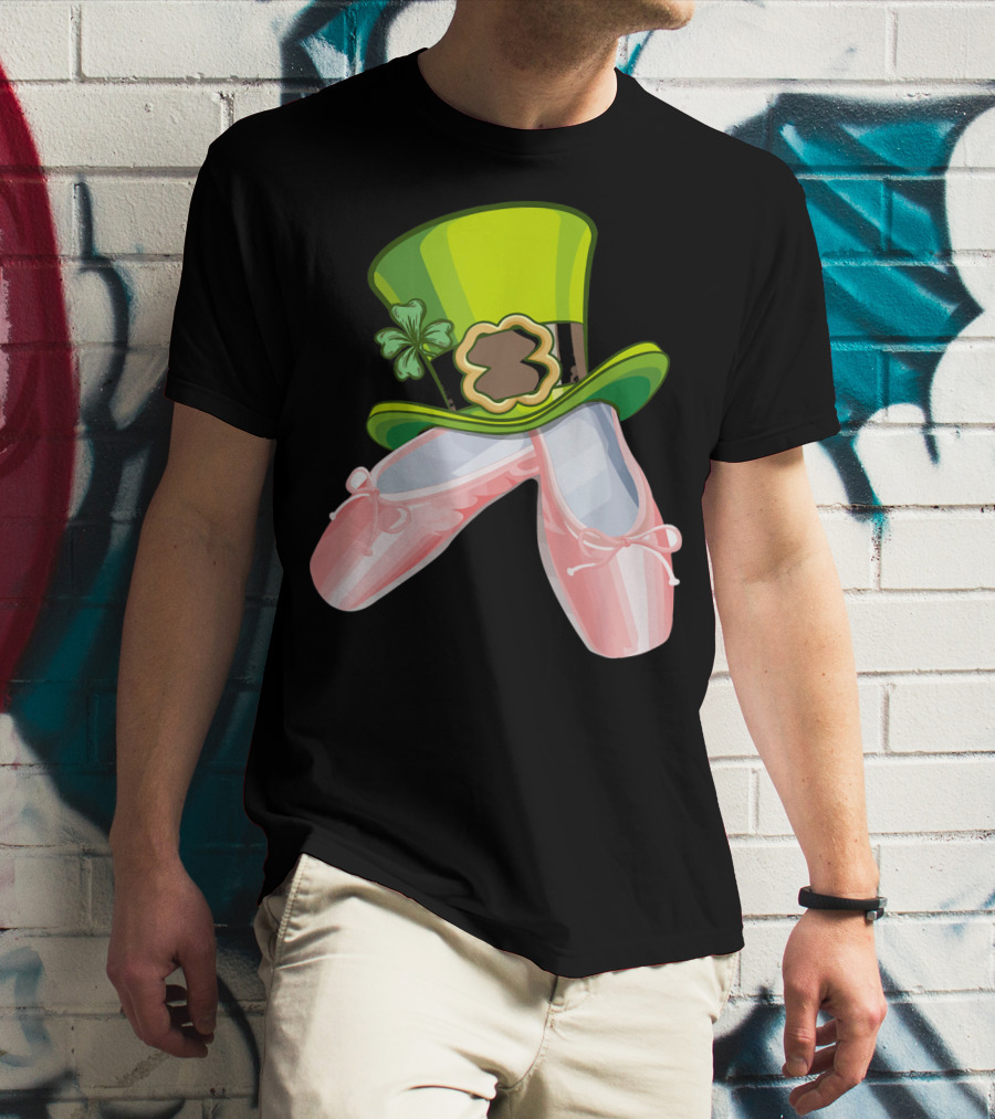 Leprechaun Ballet Shoes And Green Hat T-Shirt