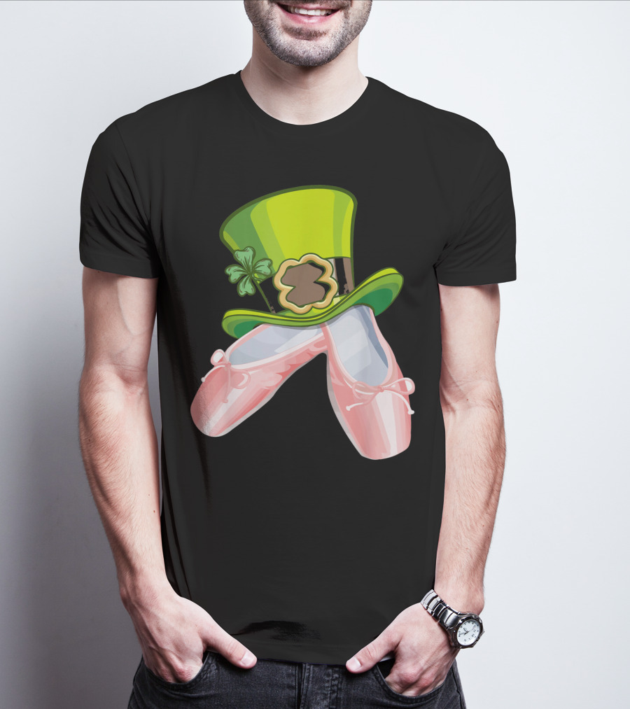 Leprechaun Ballet Shoes And Green Hat T-Shirt