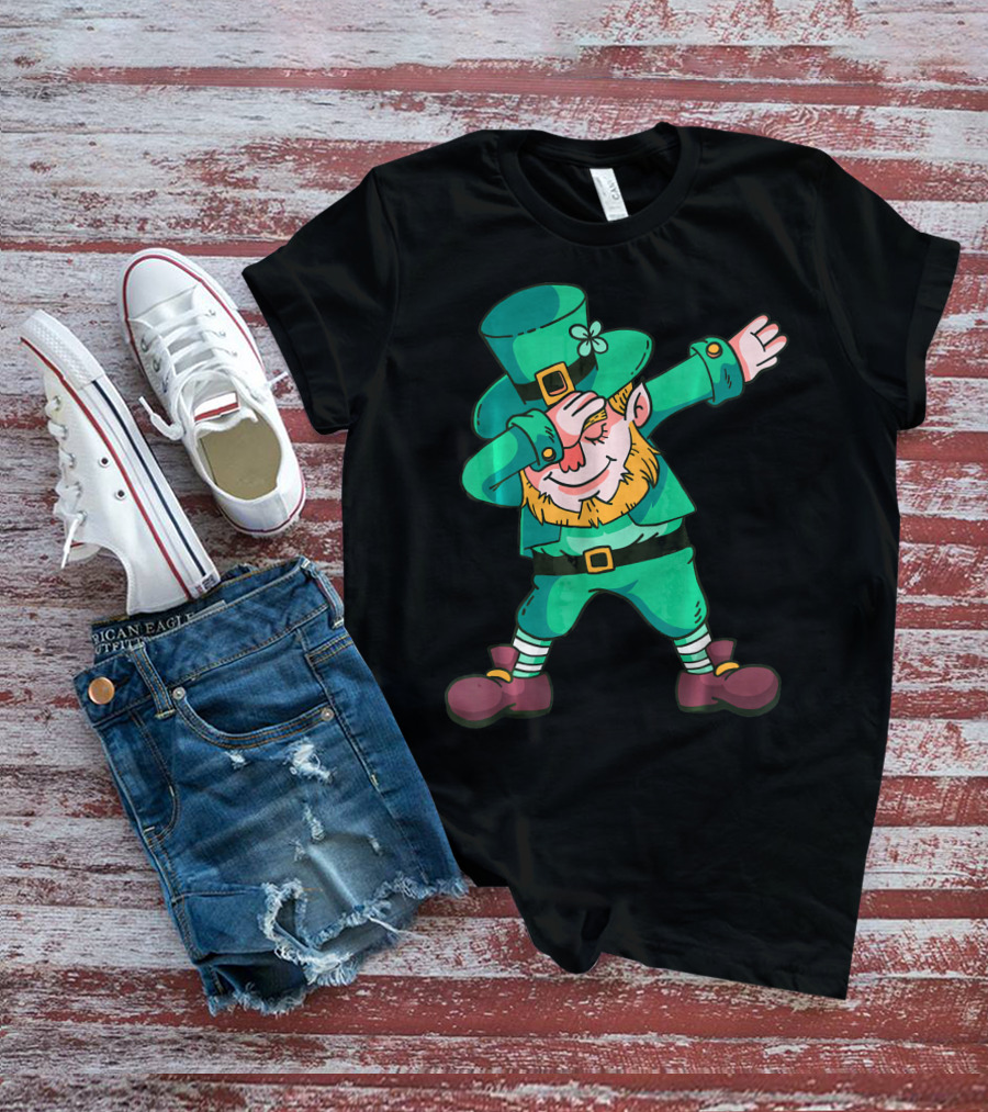 Dabbing Leprechaun St. Patricks Day Irish T-Shirt