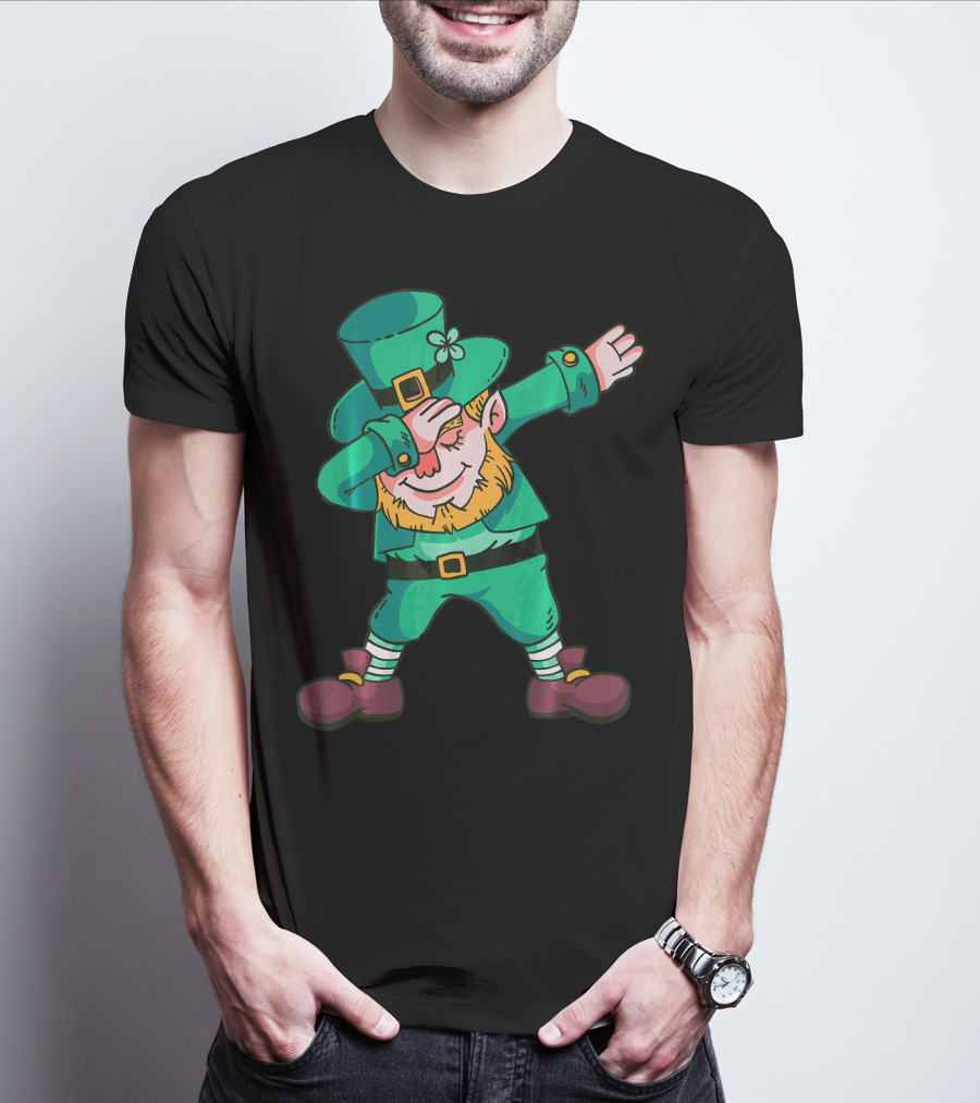 Dabbing Leprechaun St. Patricks Day Irish T-Shirt