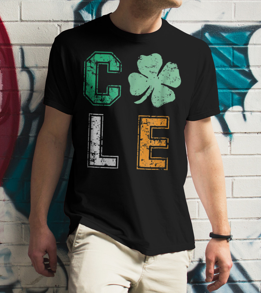 CLE Shamrock Irish Colors St. Patrick's Day T-Shirt