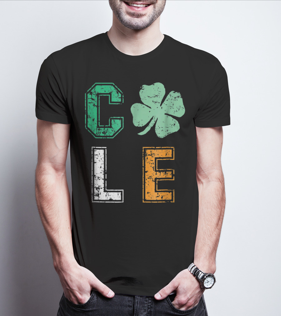 CLE Shamrock Irish Colors St. Patrick's Day T-Shirt