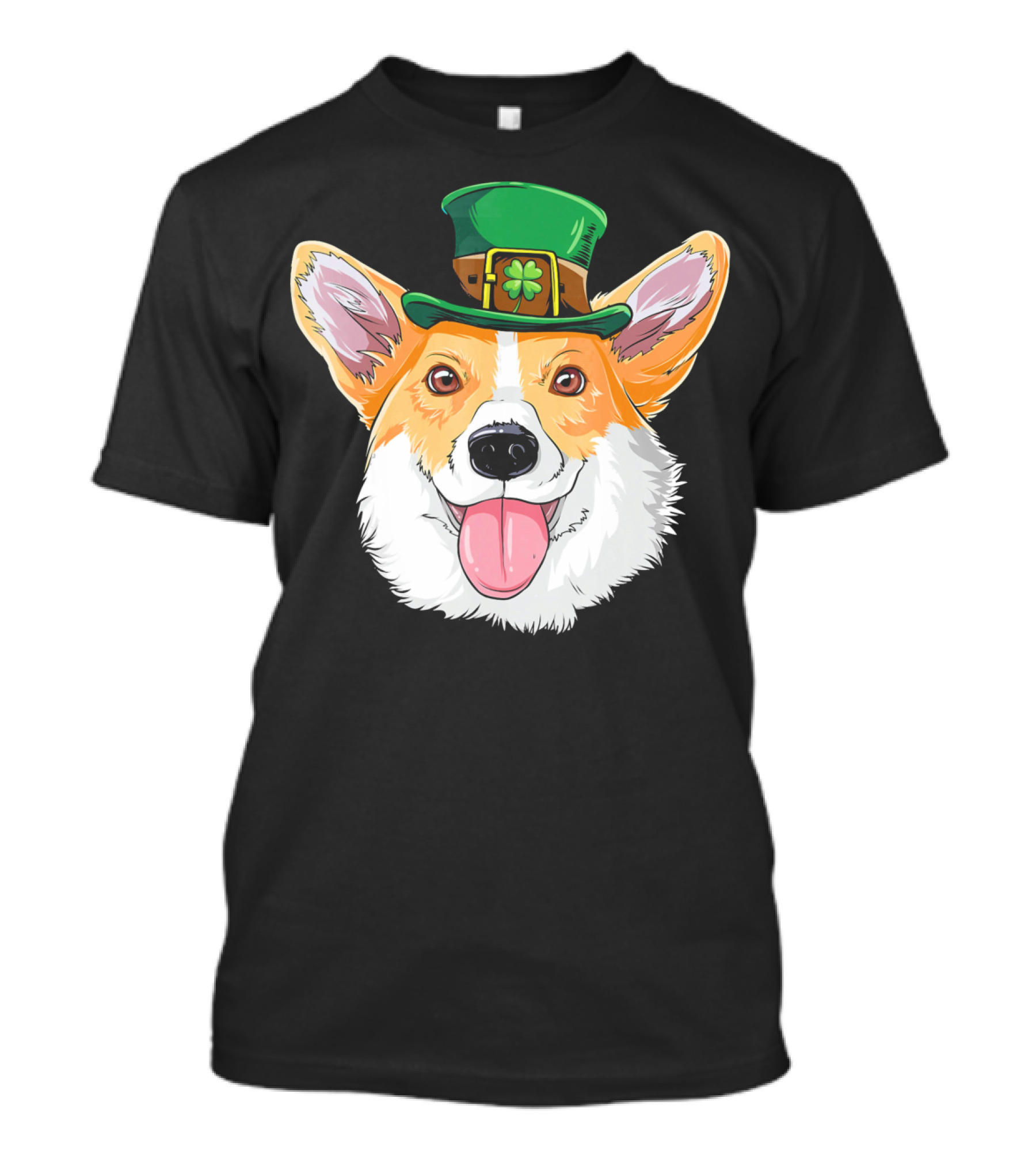 Corgi Leprechaun St Patrick's Hat T-Shirt