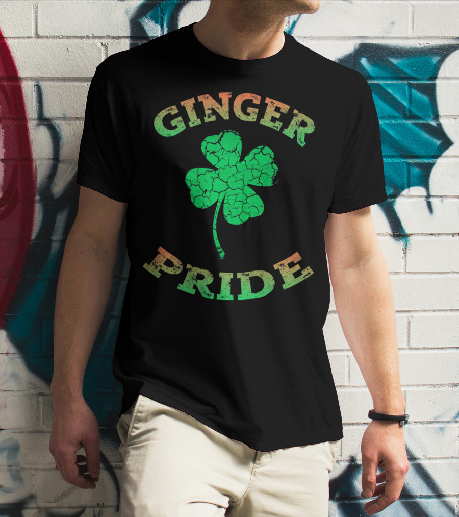 Ginger Pride Irish Shamrock Clover T-Shirt