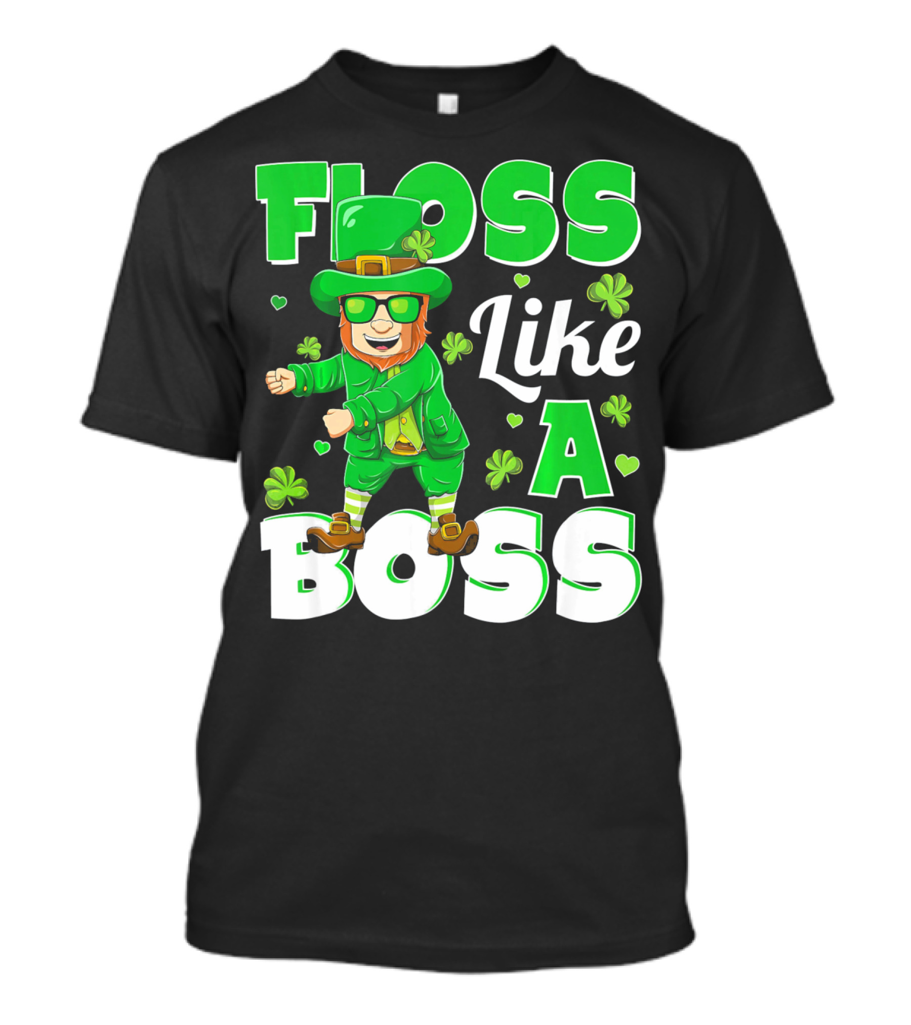Floss Like A Boss St Patricks Day Leprechaun Dance T-Shirt