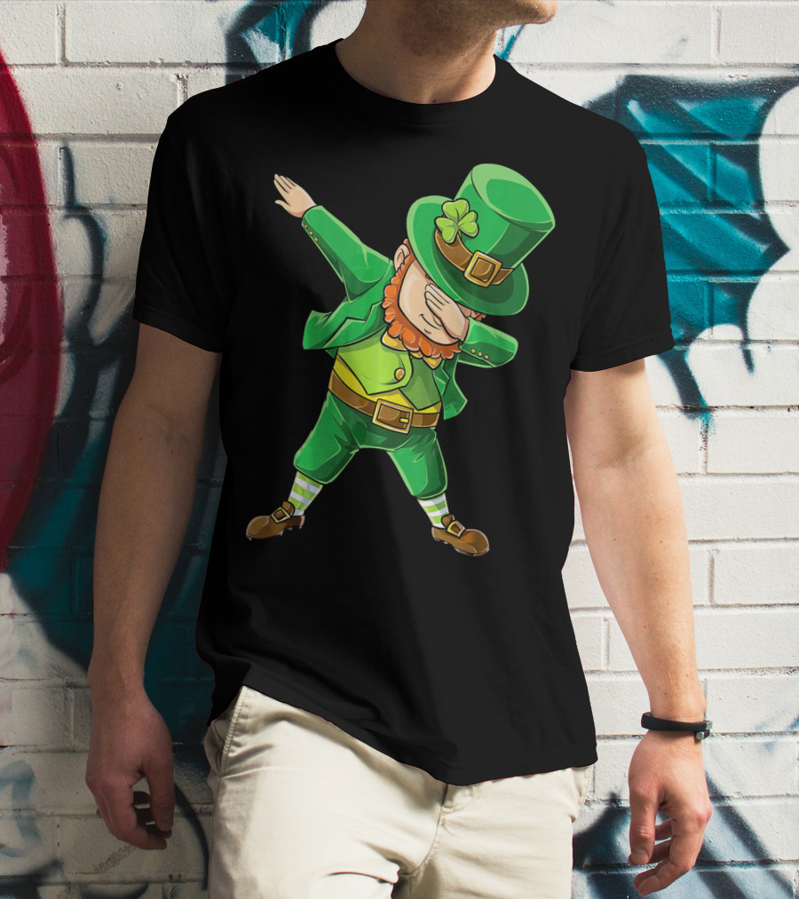 Dabbing Leprechaun St. Patrick's Day Celebration T-Shirt