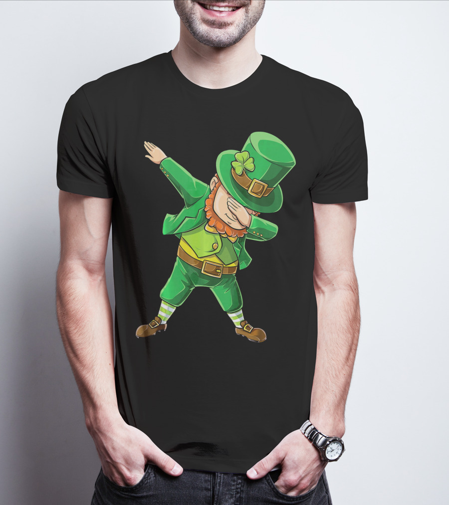 Dabbing Leprechaun St. Patrick's Day Celebration T-Shirt