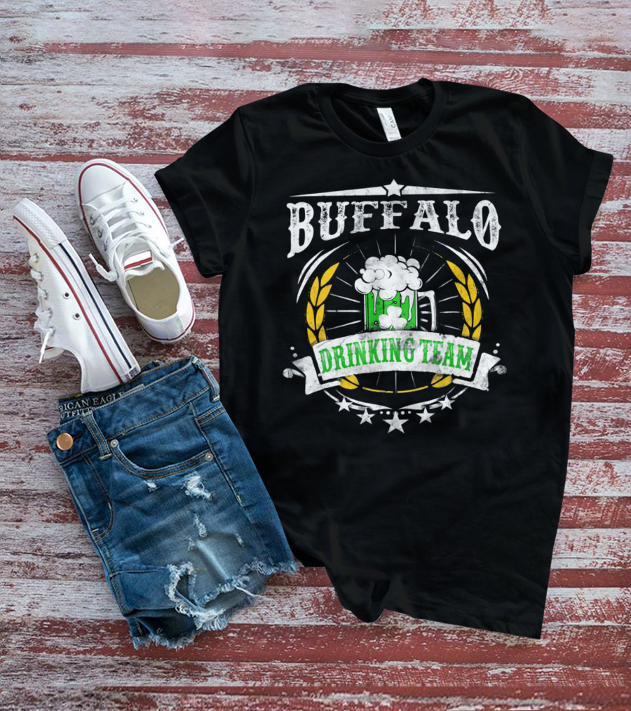 Buffalo Irish Drinking Team St Pat Beer Mug And Shamrock T-Shirt