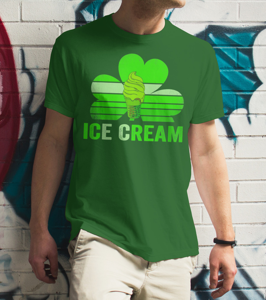 St. Patrick's Shamrock Ice Cream Sweet Treat T-Shirt