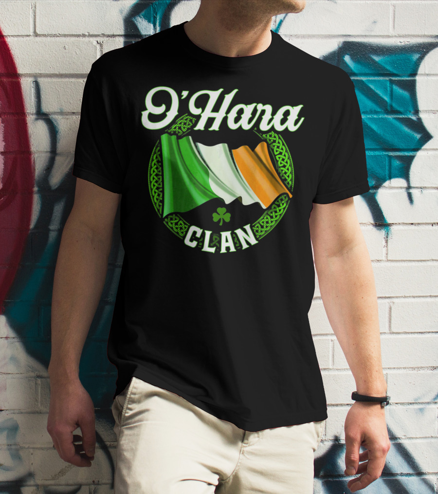 O'Hara Clan Irish Flag Surname Ireland T-Shirt