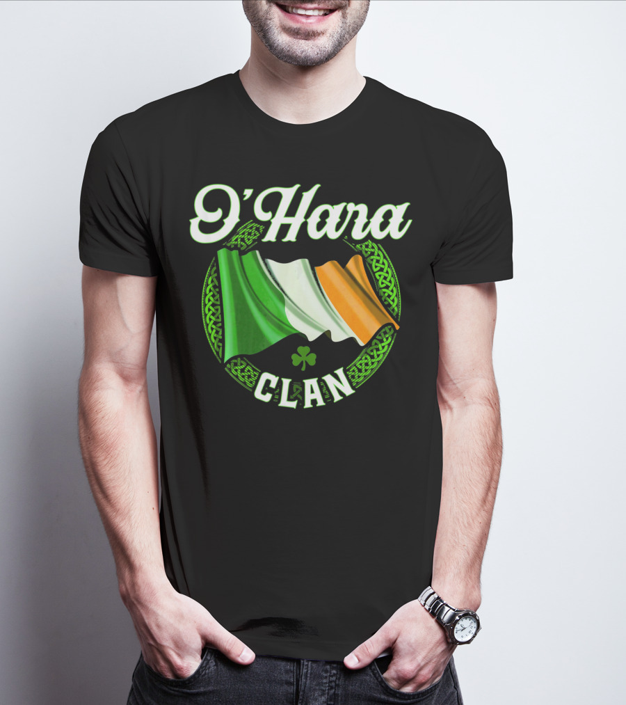 O'Hara Clan Irish Flag Surname Ireland T-Shirt