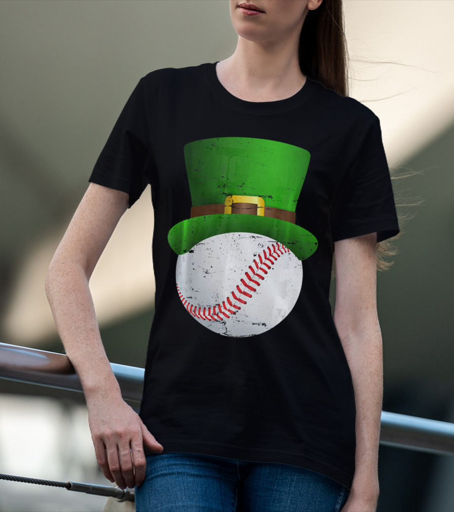 St Patricks Day Leprechaun Hat Baseball Fun T-Shirt