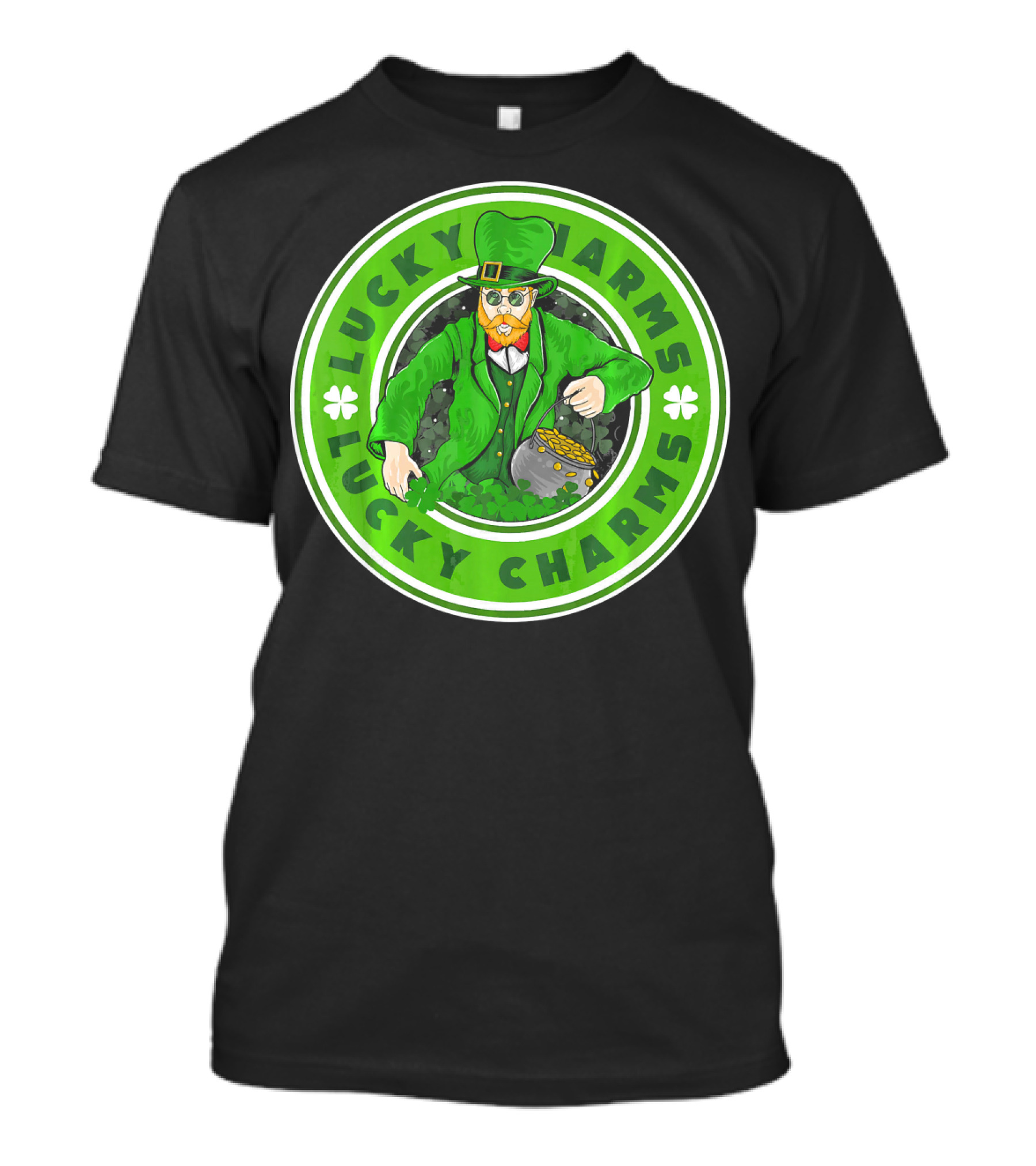 Lucky Charms St. Patrick's Day Irish Leprechaun Pot Of Gold T-Shirt