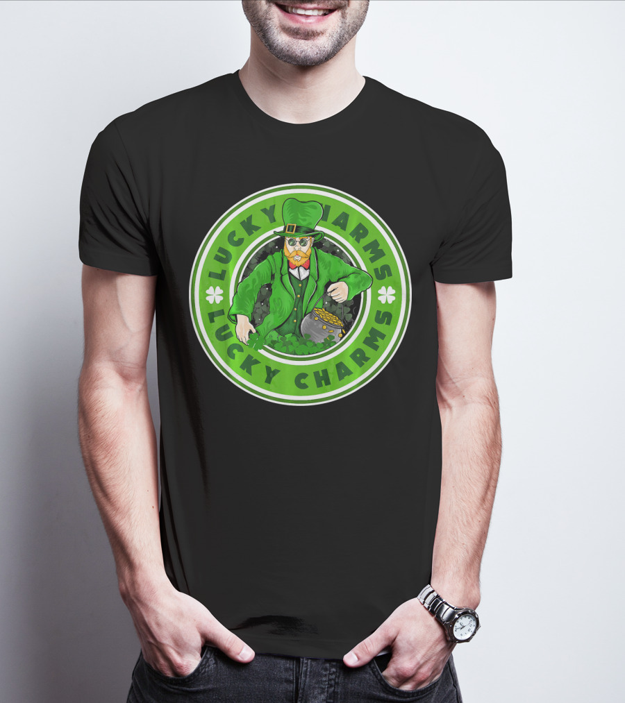 Lucky Charms St. Patrick's Day Irish Leprechaun Pot Of Gold T-Shirt