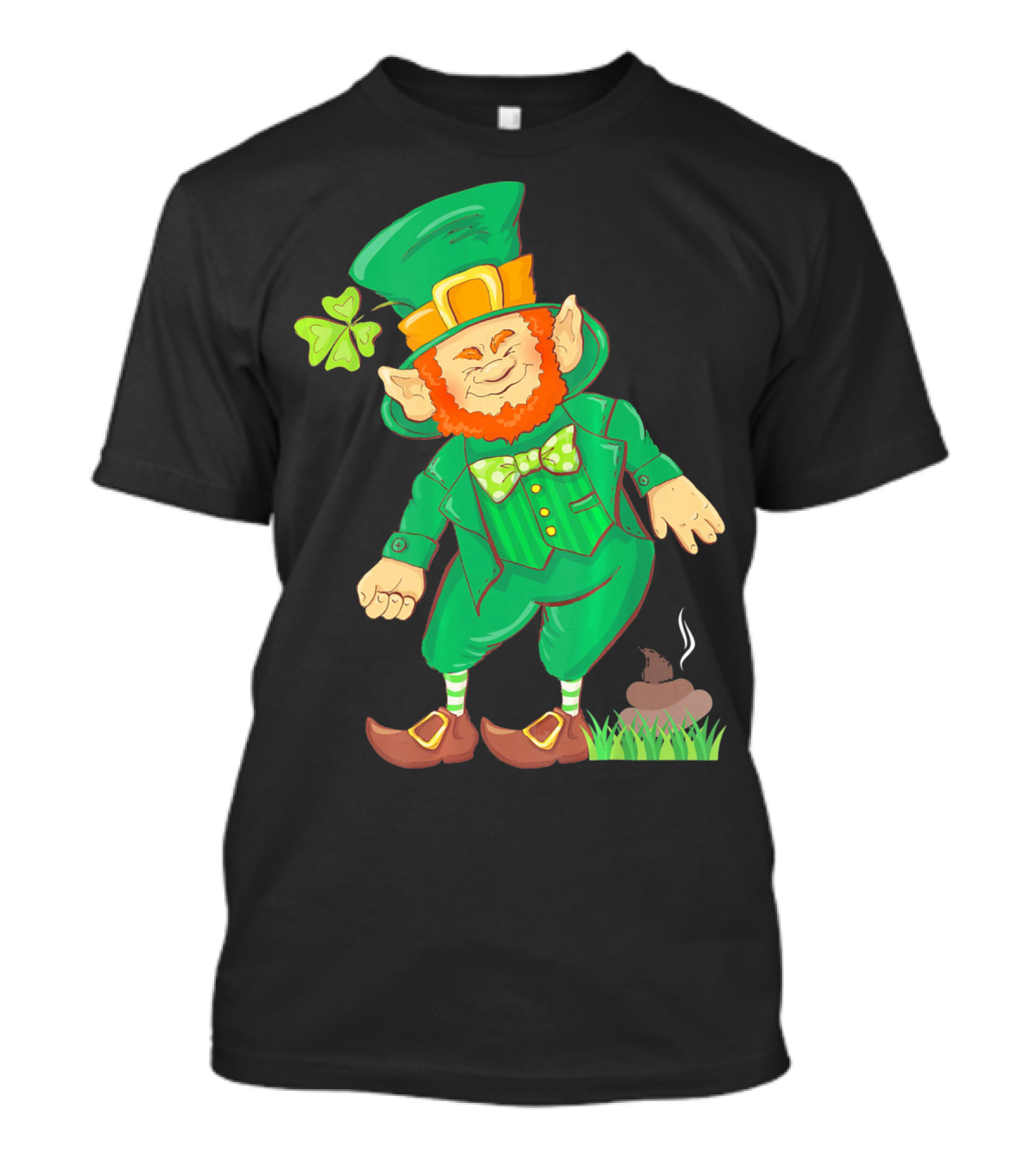 St Paddy Pooping Leprechaun Funny Saint Patrick's Day Humor T-Shirt