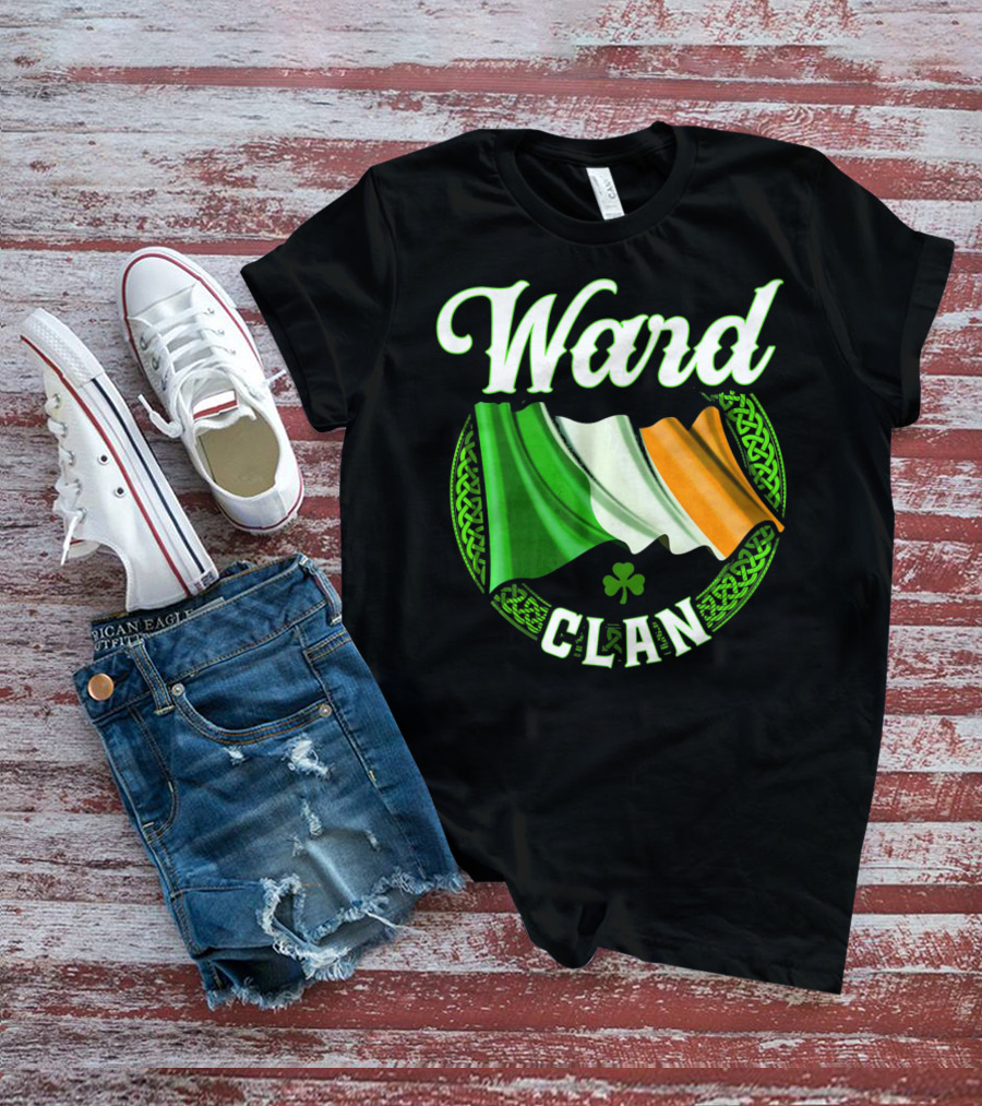 Ward Surname Clan Irish Flag Ireland T-Shirt