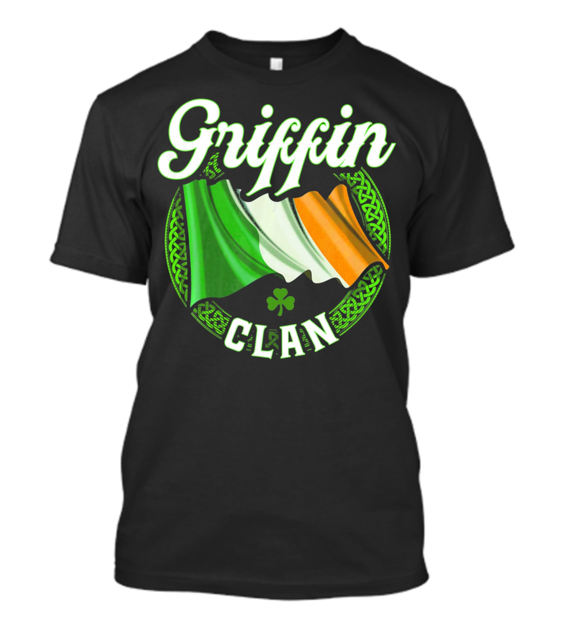 Griffin Clan Irish Flag Surname Ireland Celtic Heritage T-Shirt