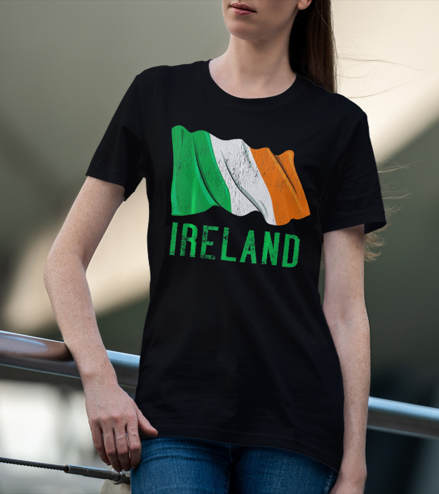 Vintage Ireland Flag Irish Retro St. Pat Ireland T-Shirt