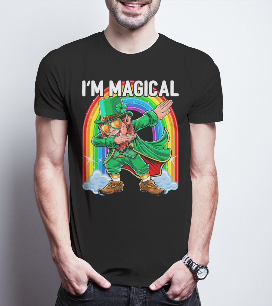 I'm Magical Dabbing Leprechaun Rainbow St. Patrick's Day T-Shirt