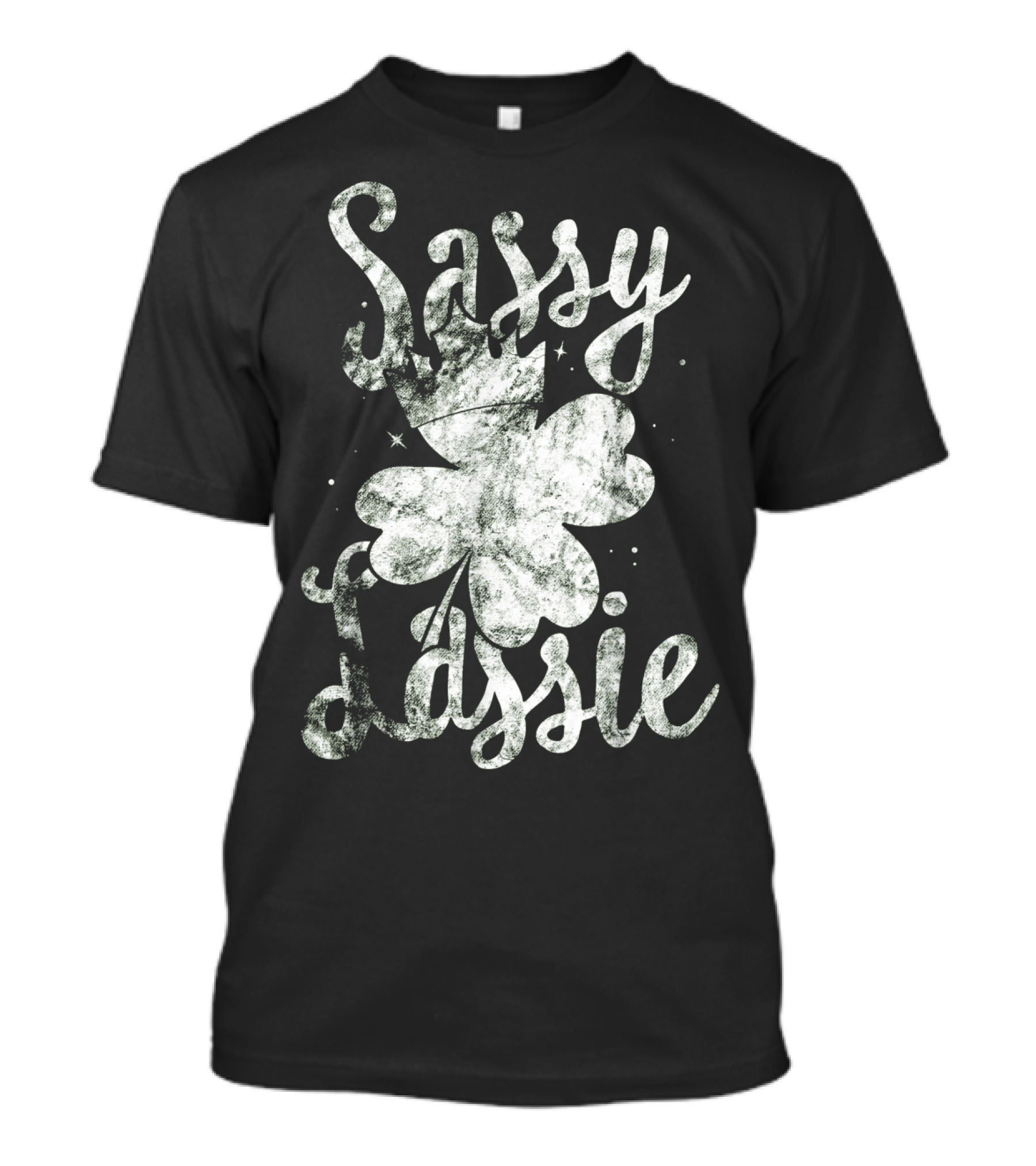 Sassy Lassie St Patricks Day Shamrock Crown T-Shirt