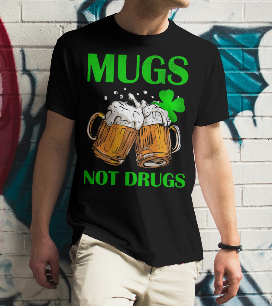 Mugs Not Drugs Saint Pat Vintage T-Shirt