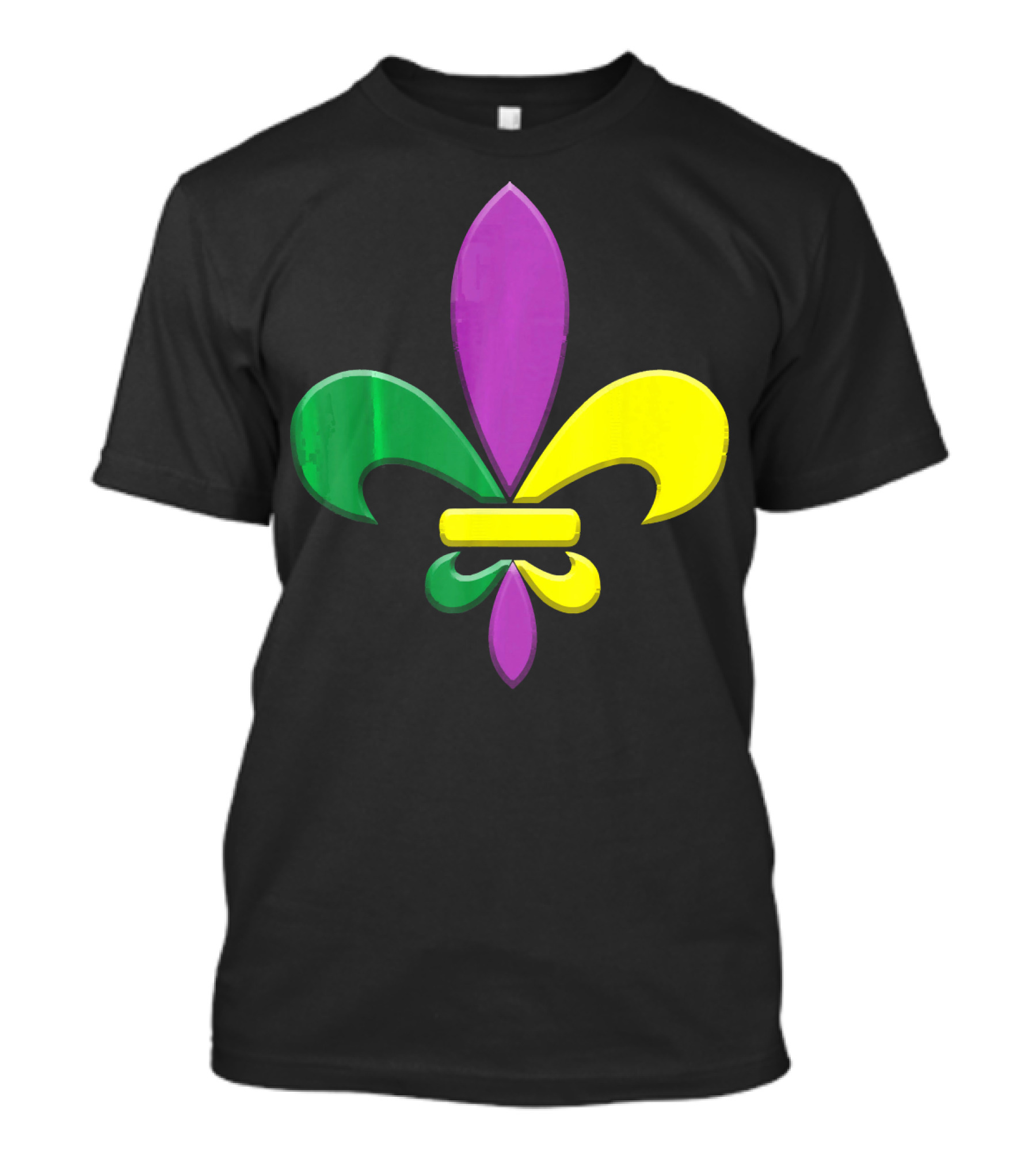 Fleur-de-Lis Mardi Gras New Orleans Party Classic Colors T-Shirt