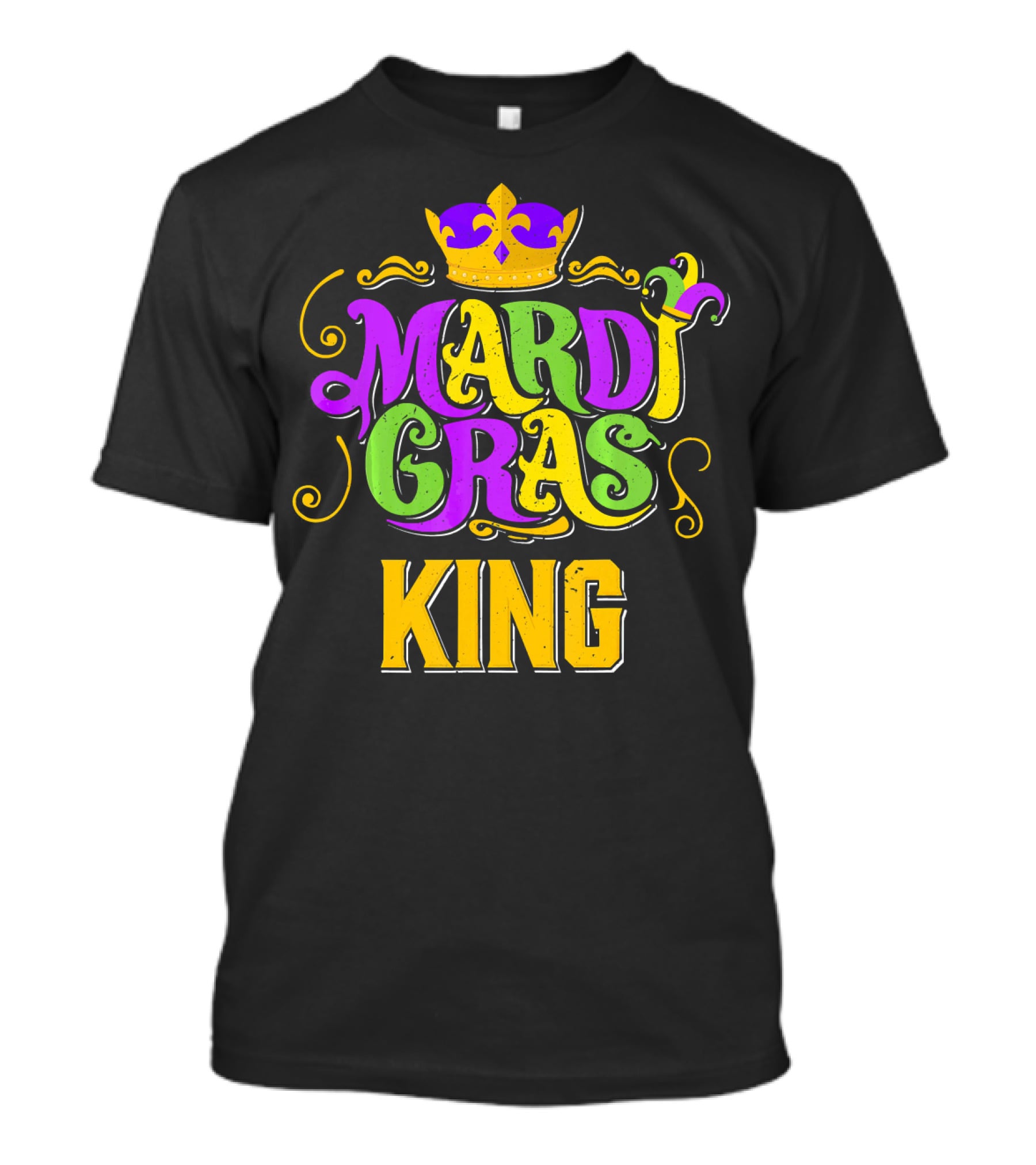 Mardi Gras King Crown Carnival Party T-Shirt