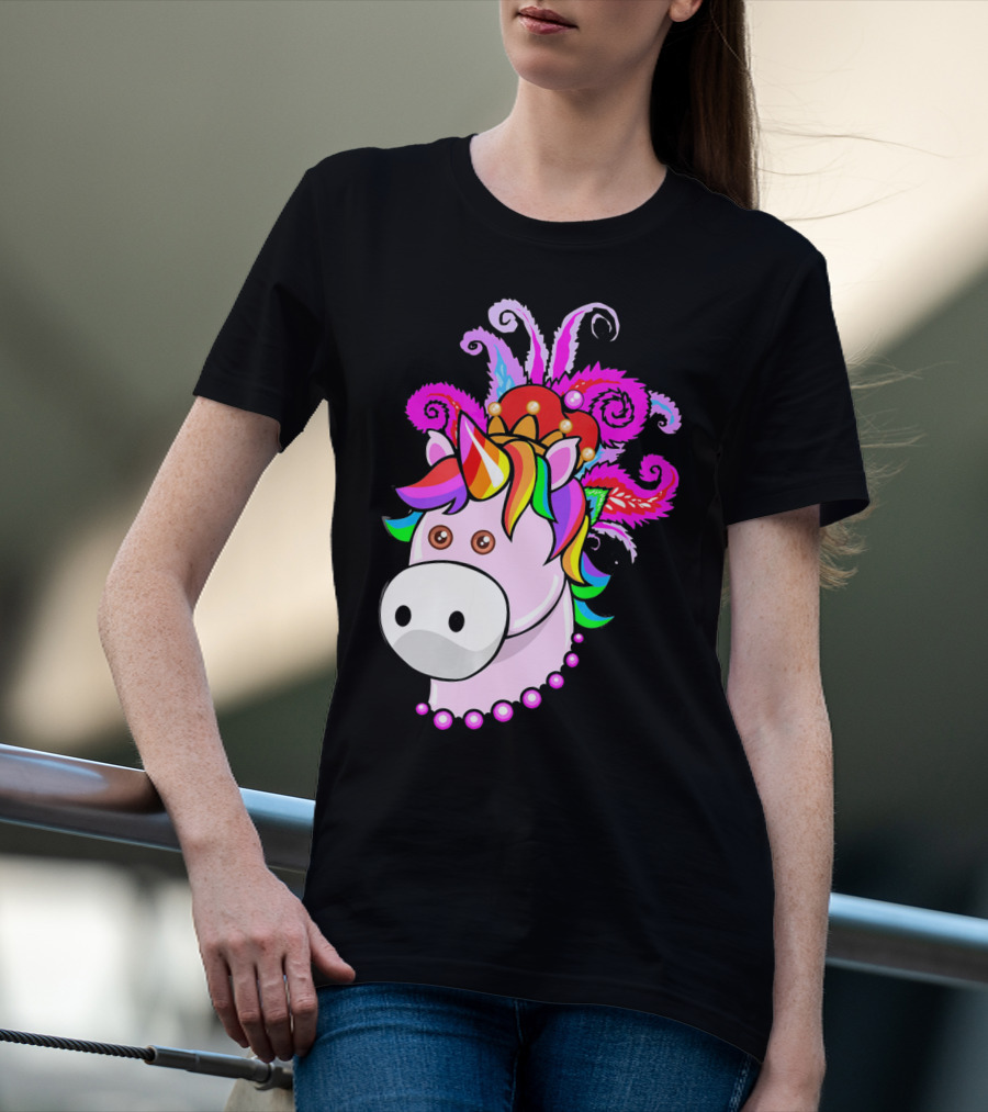 Kids Unicorn Mardi Gras New Orleans T-Shirt