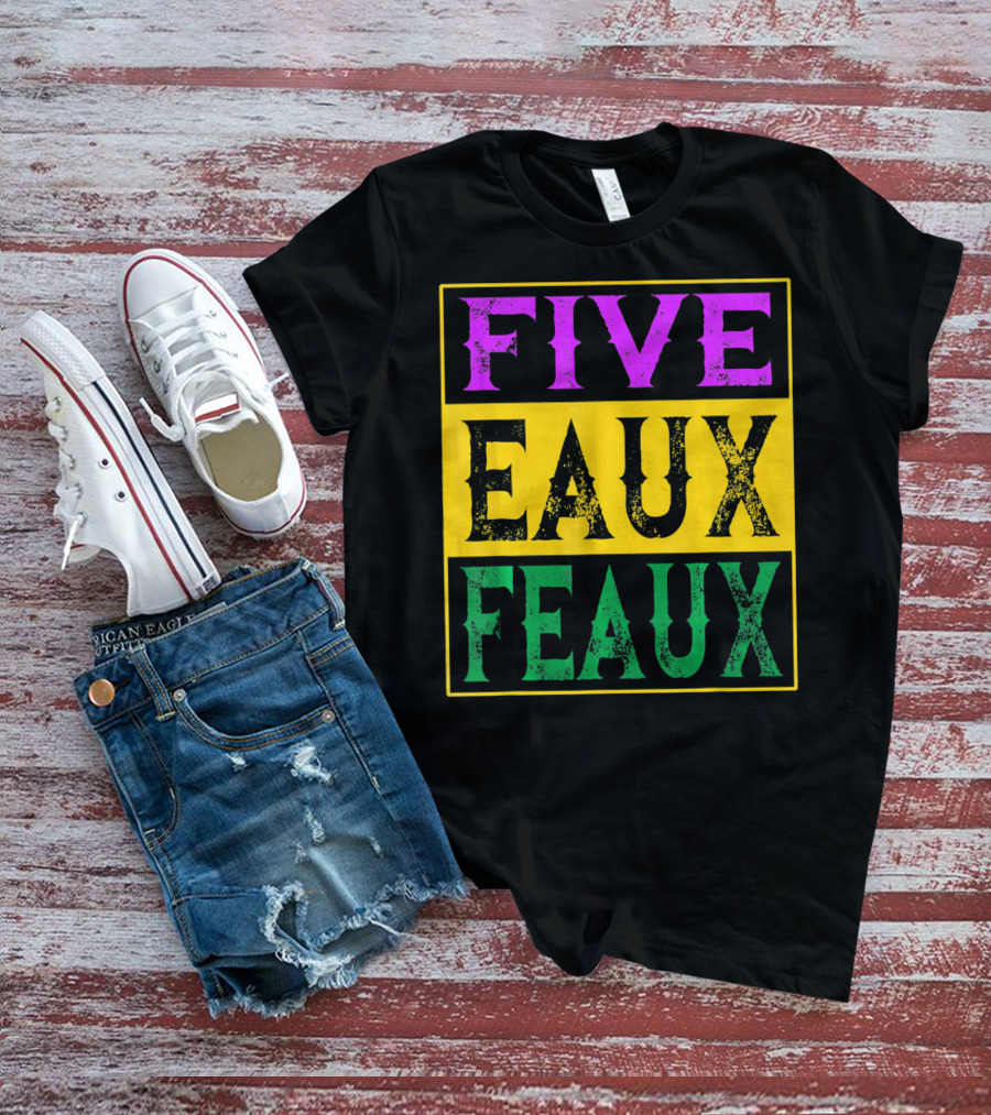 FIVE EAUX FEAUX 504 Straight Outta Five Eaux Feau T-Shirt