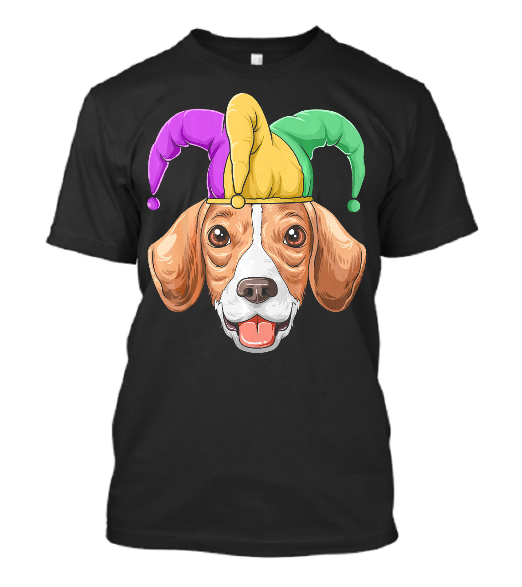 Mardi Gras Beagle Jester Hat Carnival Beagle T-Shirt