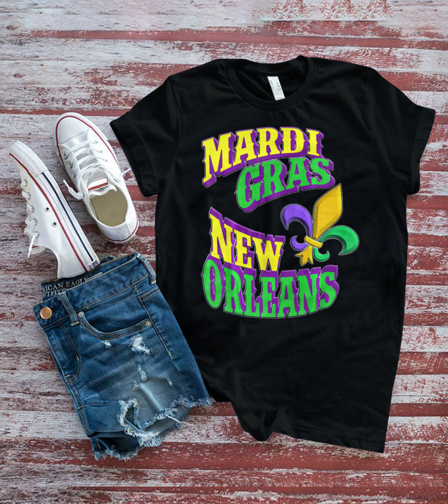 Mardi Gras New Orleans Fleur De Lis T-Shirt