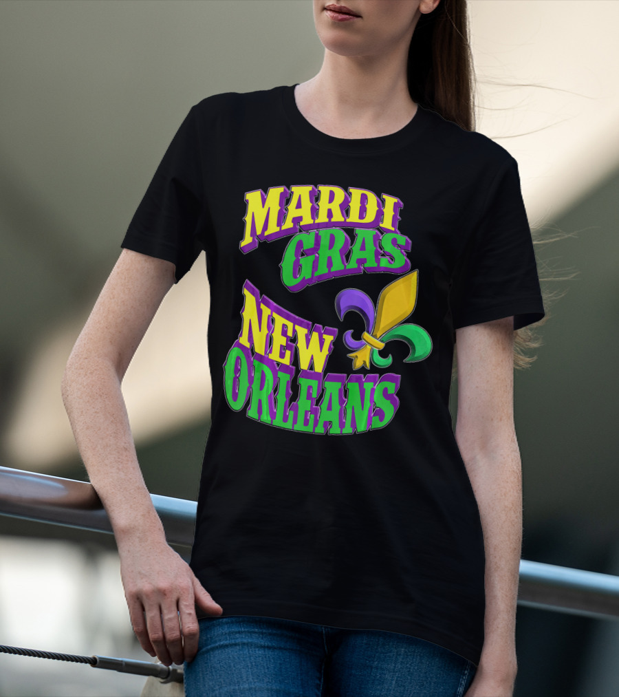 Mardi Gras New Orleans Fleur De Lis T-Shirt