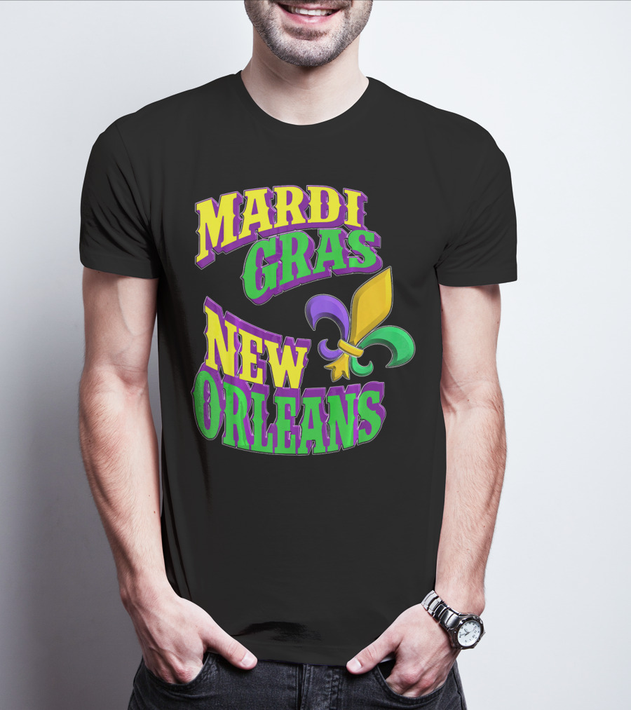 Mardi Gras New Orleans Fleur De Lis T-Shirt