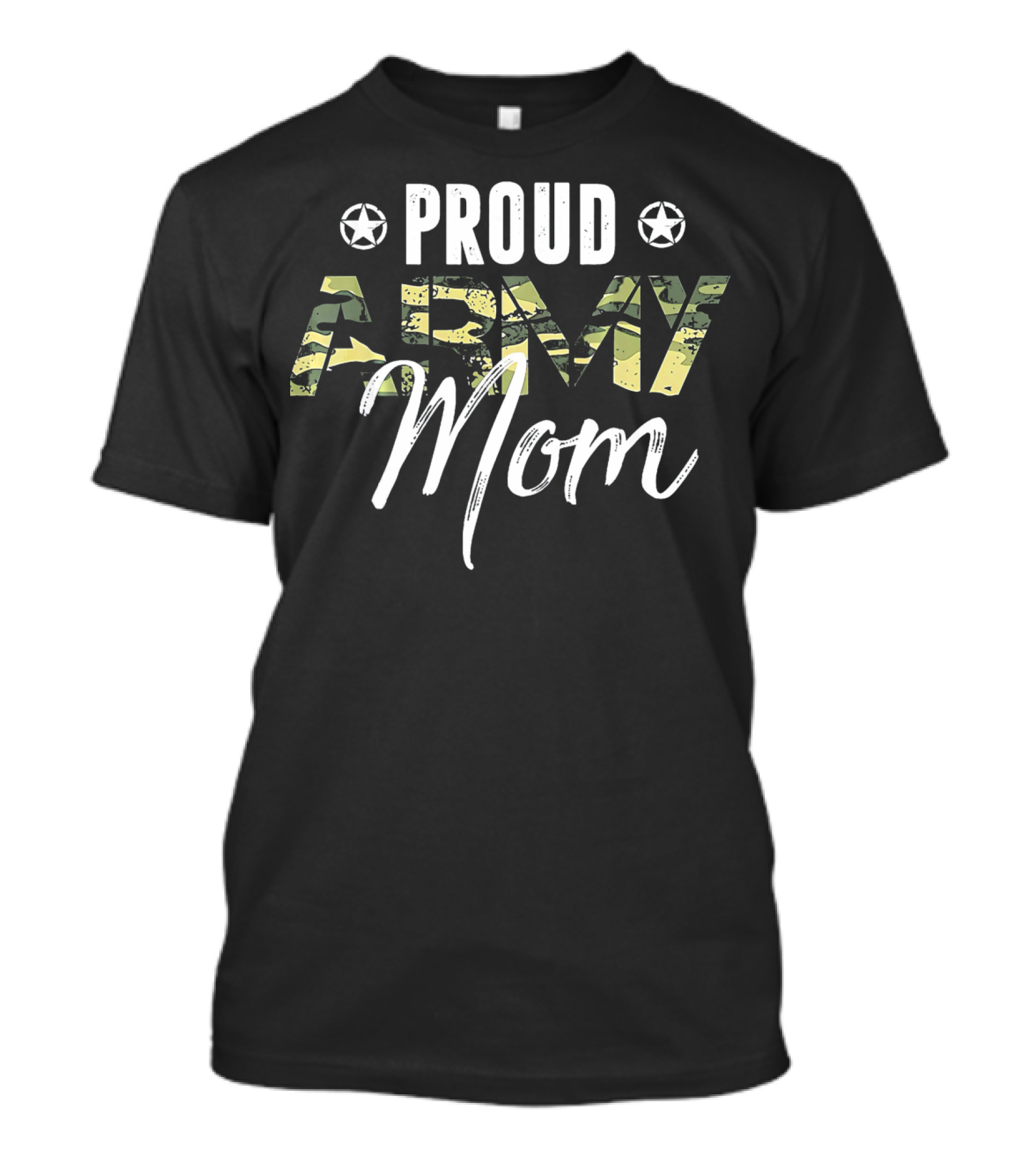 Proud Army Mom Military Mothe Star Camo T-Shirt
