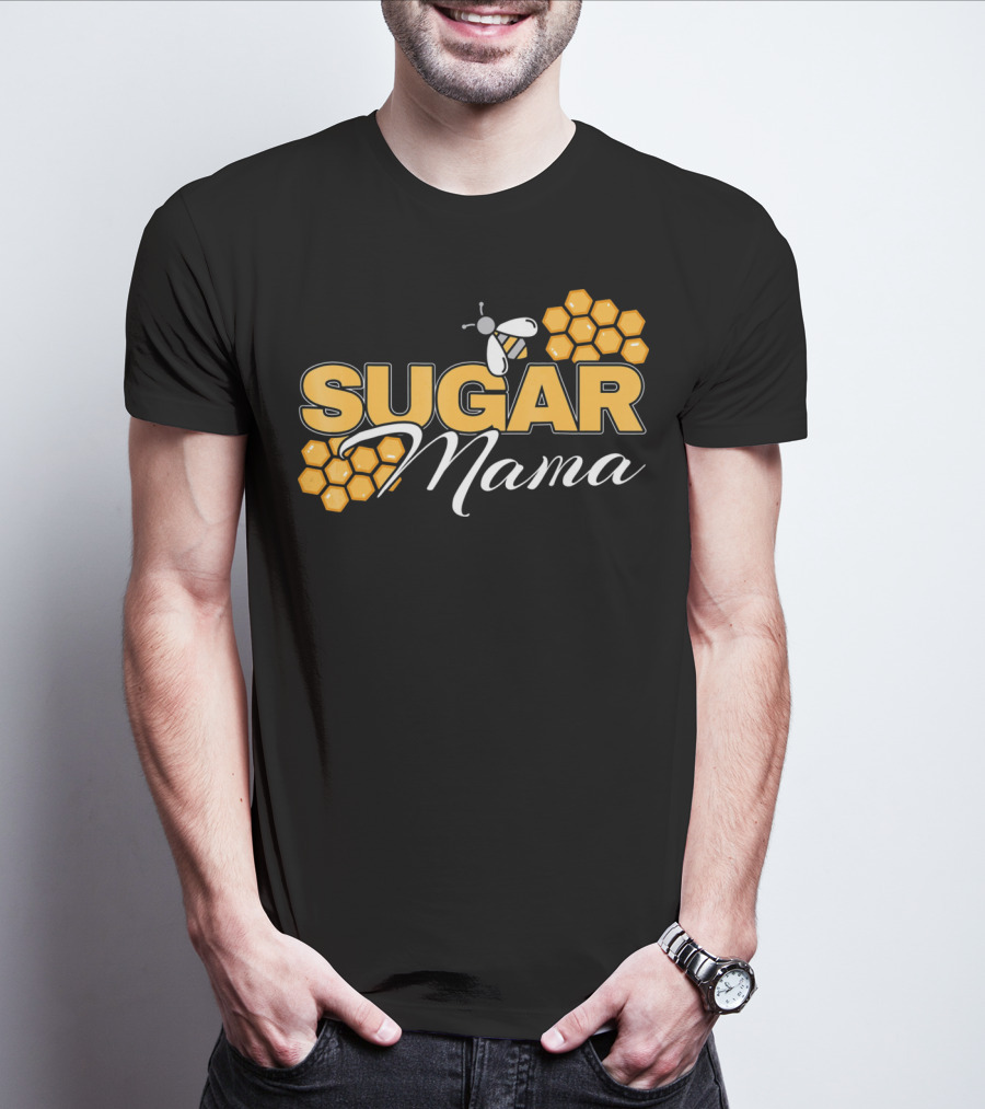 Sugar Mama Bee Hive Honeycomb T-Shirt