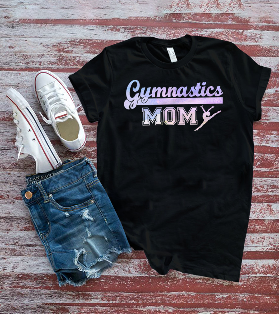 Gymnastics Mom Gymnast Mom With Leaping T-Shirt
