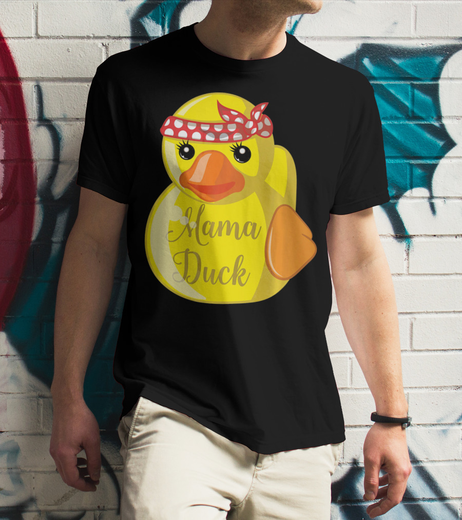 Mama Duck Bandana Polka Dot Style Quack Squad T-Shirt