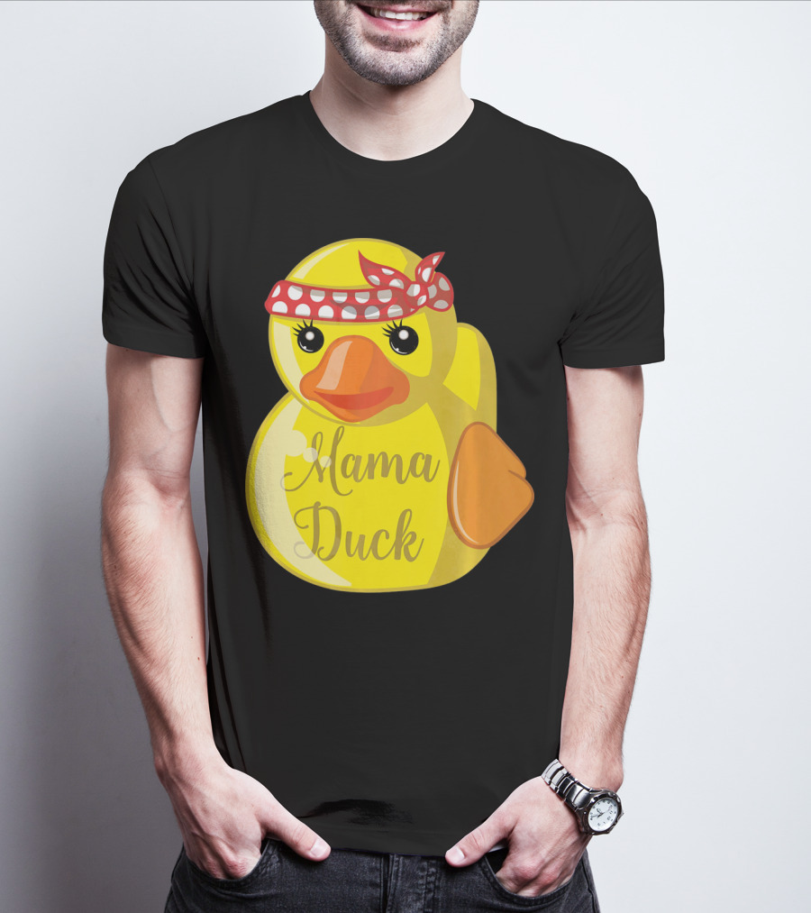 Mama Duck Bandana Polka Dot Style Quack Squad T-Shirt