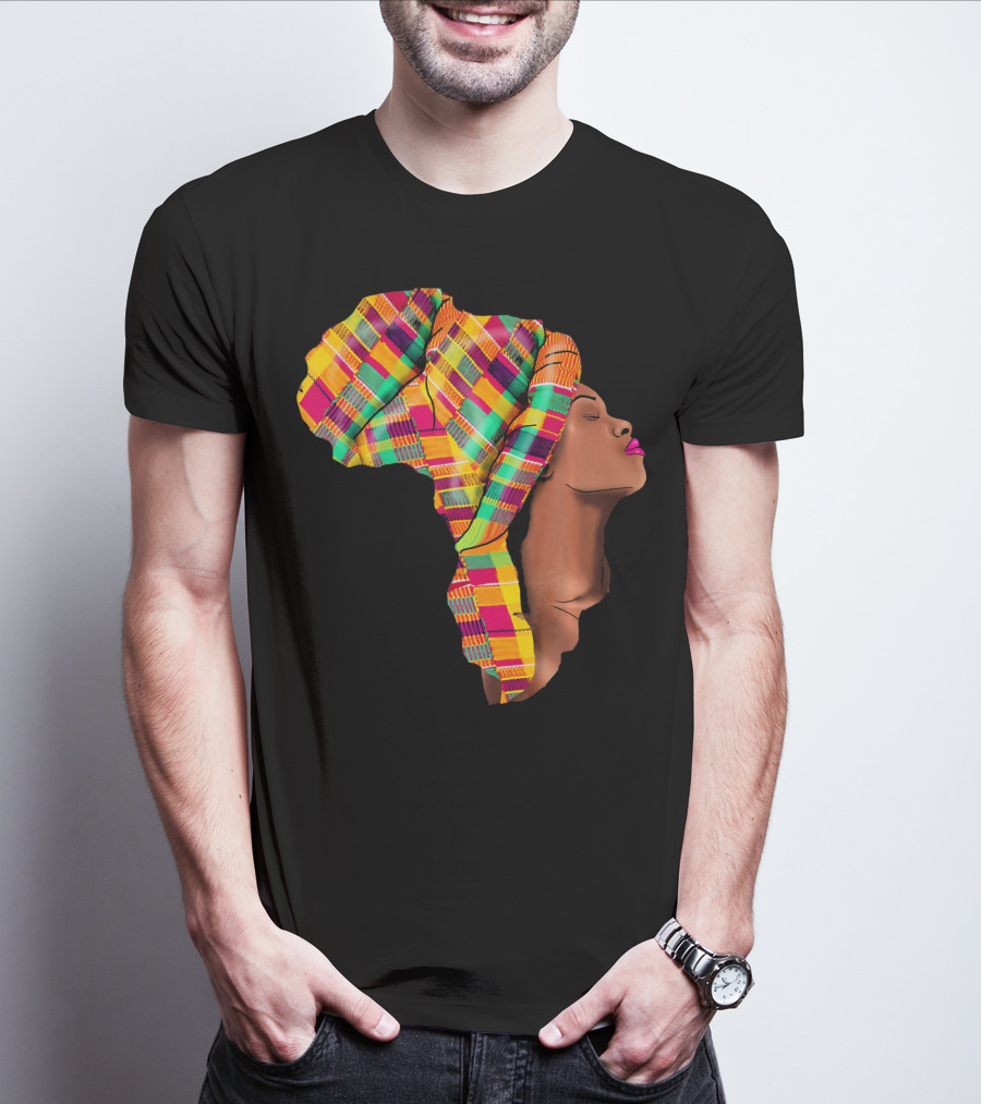 Oheneba Kente Headwrap African Mom Mother's Pride T-Shirt