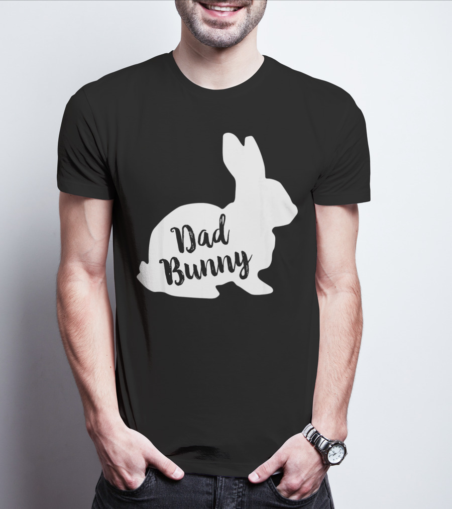 Dad Bunny Easter Family Rabbit T-Shirt