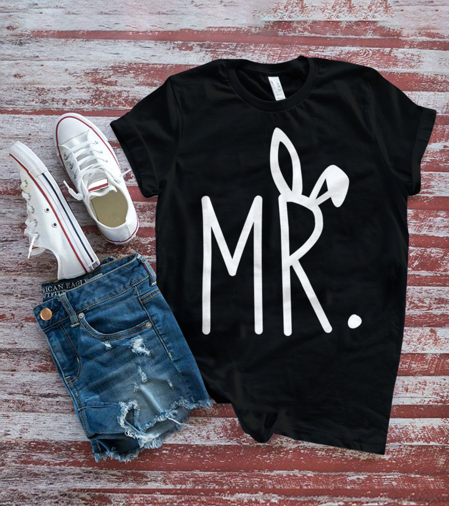 MR. Bunny Ears Mens Easter T-Shirt
