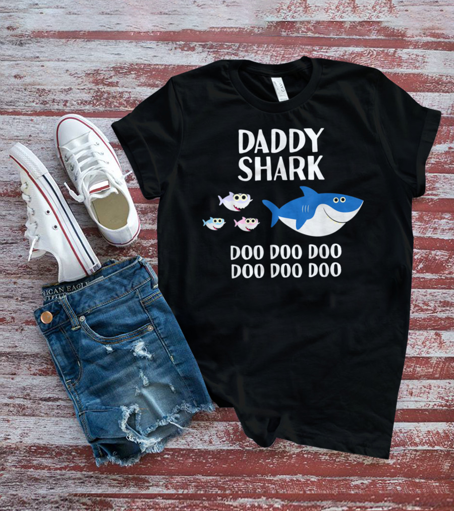 Daddy Shark Doo Doo Doo Doo Doo Doo Matching Family T-Shirt
