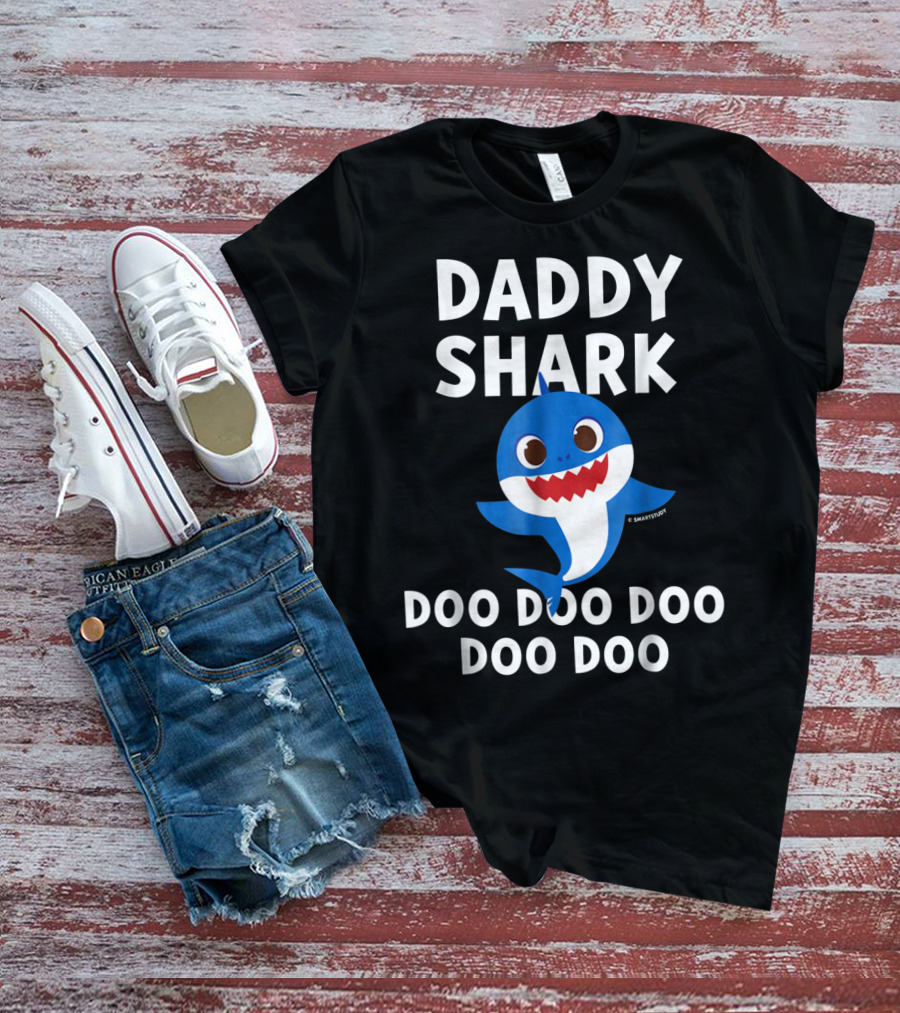 Daddy Shark Doo Doo Doo Doo Mens Pinkfong T-Shirt