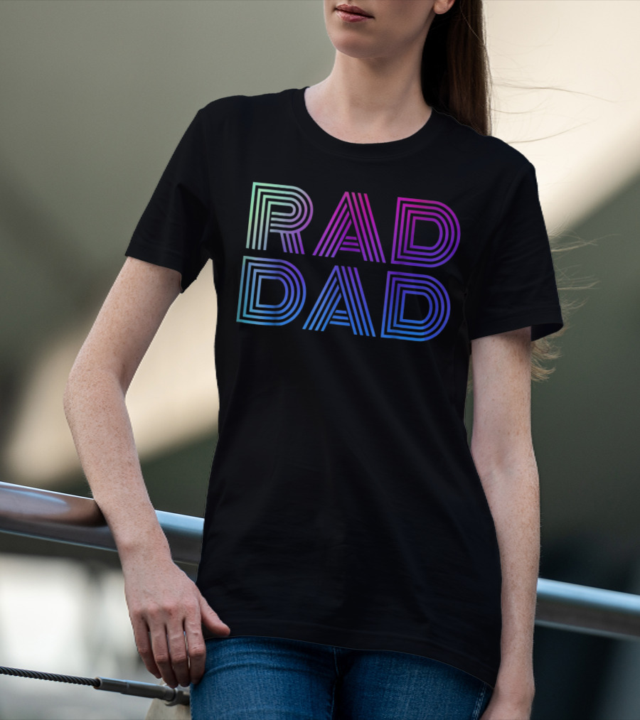 Rad Dad 1980s Mens T-Shirt