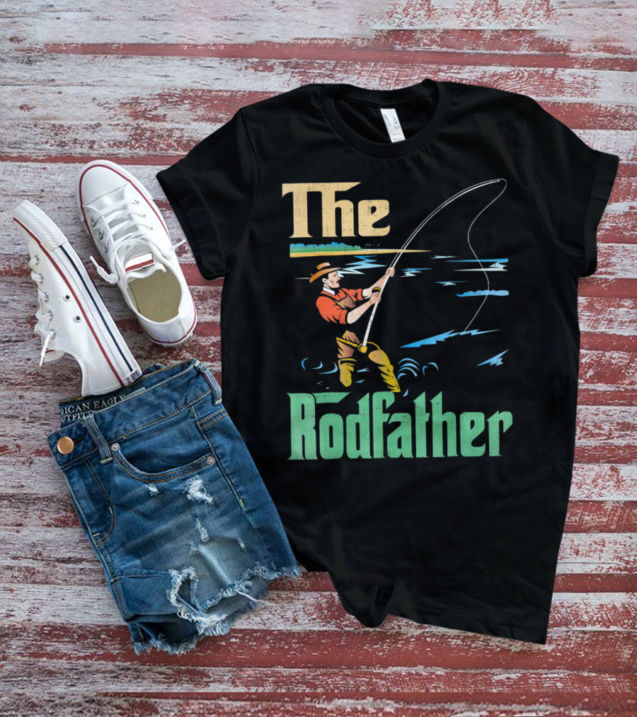 The Rodfather Fishing Fisherman T-Shirt
