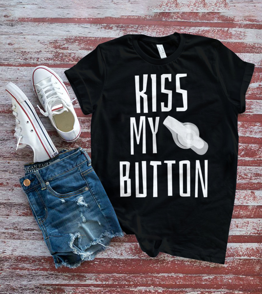 Kiss My Button Feeding Tube Awareness Tu T-Shirt